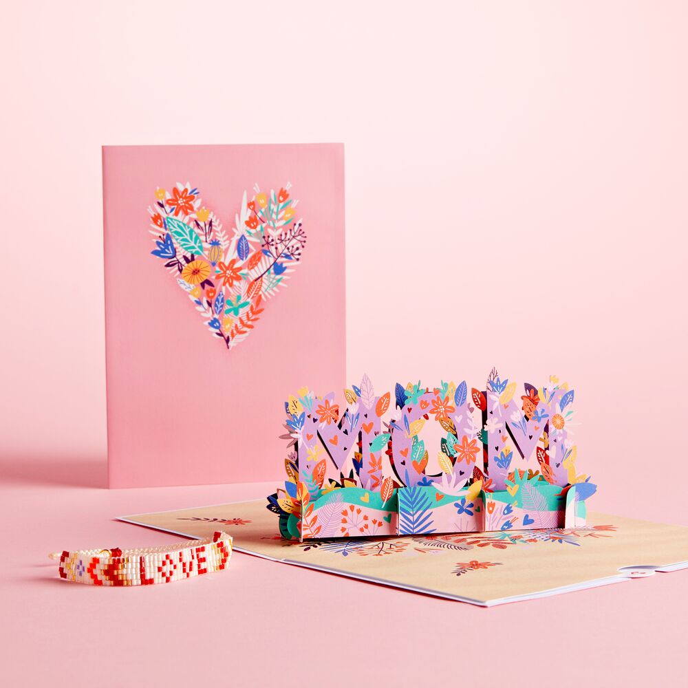 Love for Mom Vibrant Card with Bracelet、mySite、solidvoid