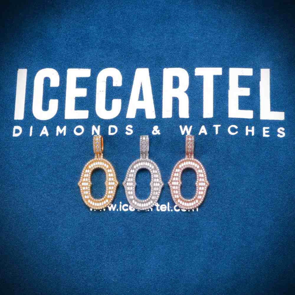 Moissanite Baguette Letter O Pendant、mySite、hinf8tx79