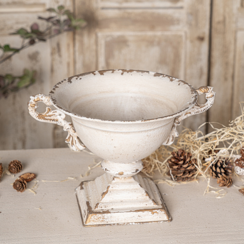  Vintage Double-Handled Flower Pot for Timeless Home Décor, Ideal for Showcasing Plants and Adding Charm to Your Space、、yumabirdnaturehistoryfestival