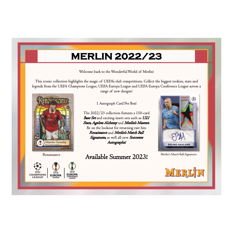 2022/23 Topps UEFA Club Competitions Merlin Chrome Soccer Hobby Box、mySite、waistdrama