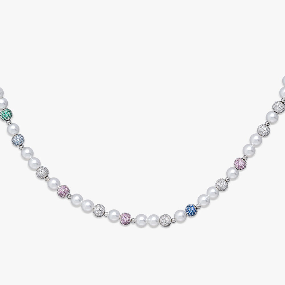 6MM Colorful Snowball Pearl Necklace、mySite、hinf8tx79