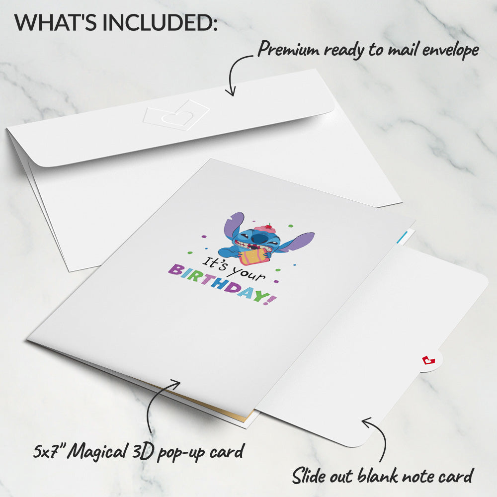 Disney's Stitch Rockin' Birthday Pop-Up Card、mySite、solidvoid