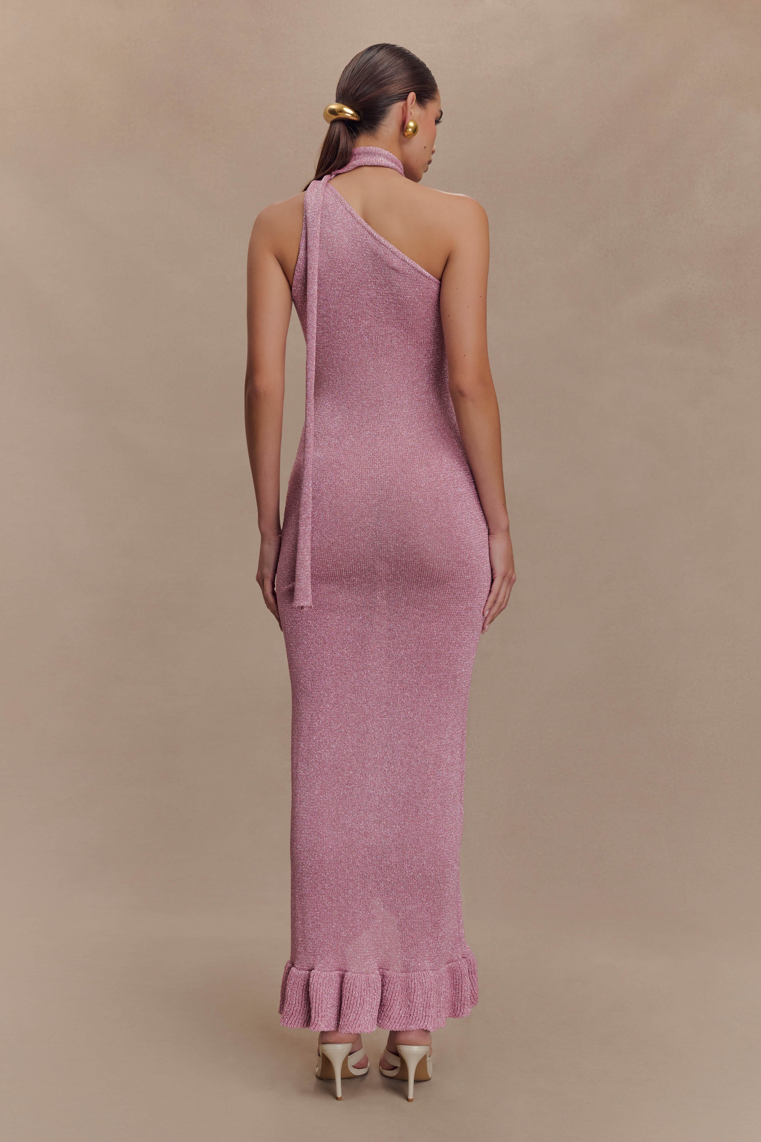 Celestino Floral Metallic Knit Maxi Dress - Pink、mySite、solidvoid