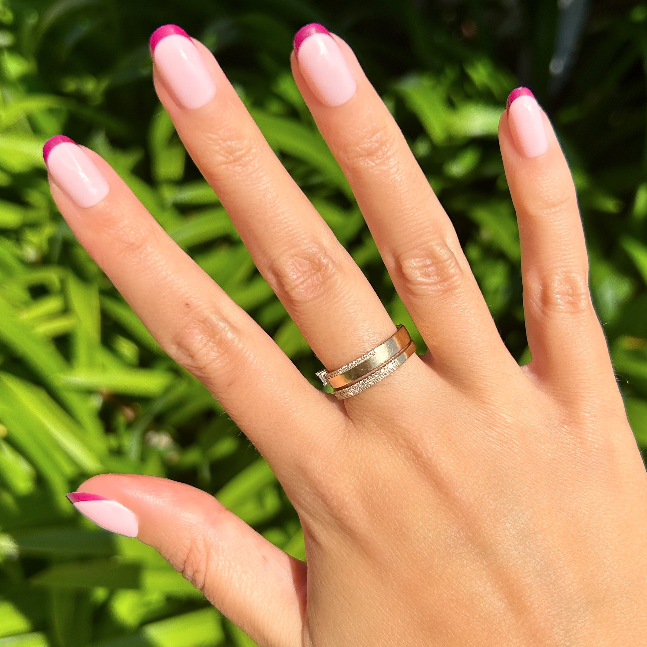 Plum Tonal French - Press-On | Short | Round、mySite、solidvoid