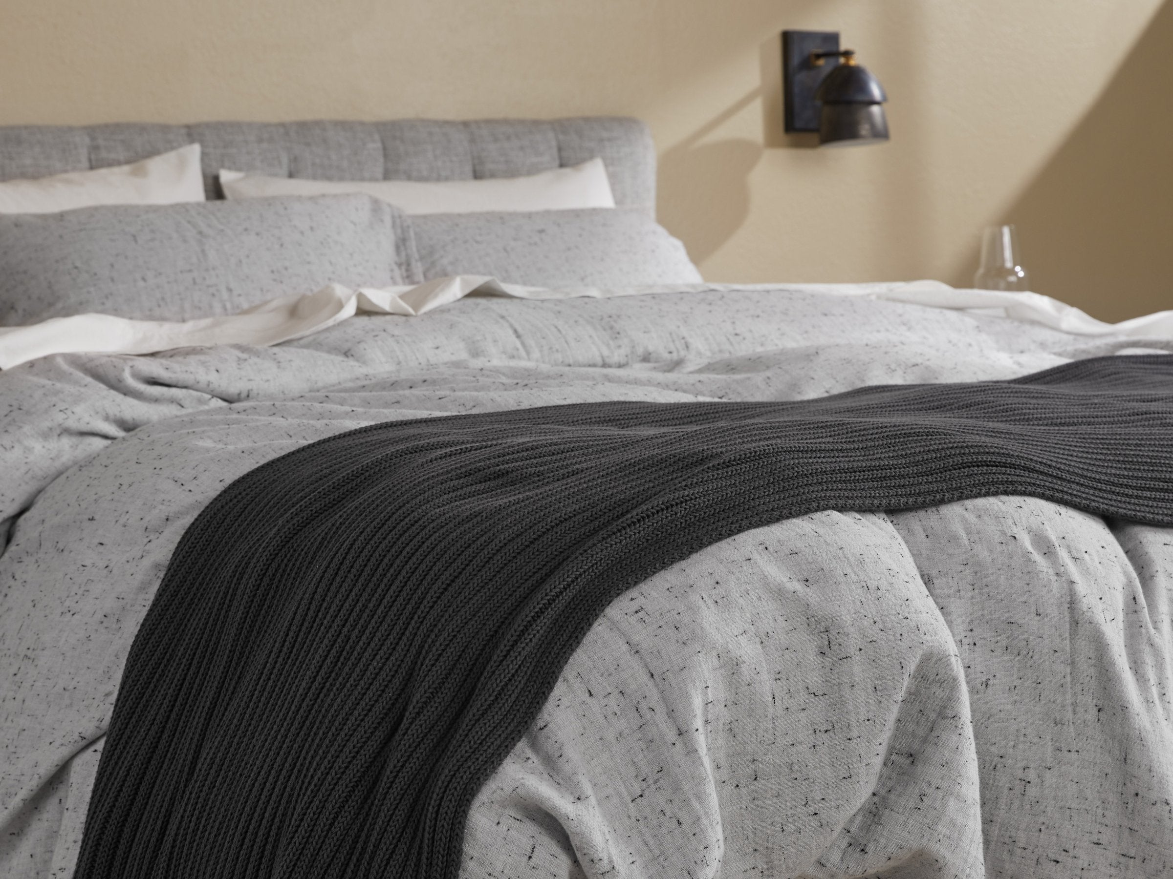  Oversized Rib Knit Throw (Charcoal)、mySite、sugarbowlscore