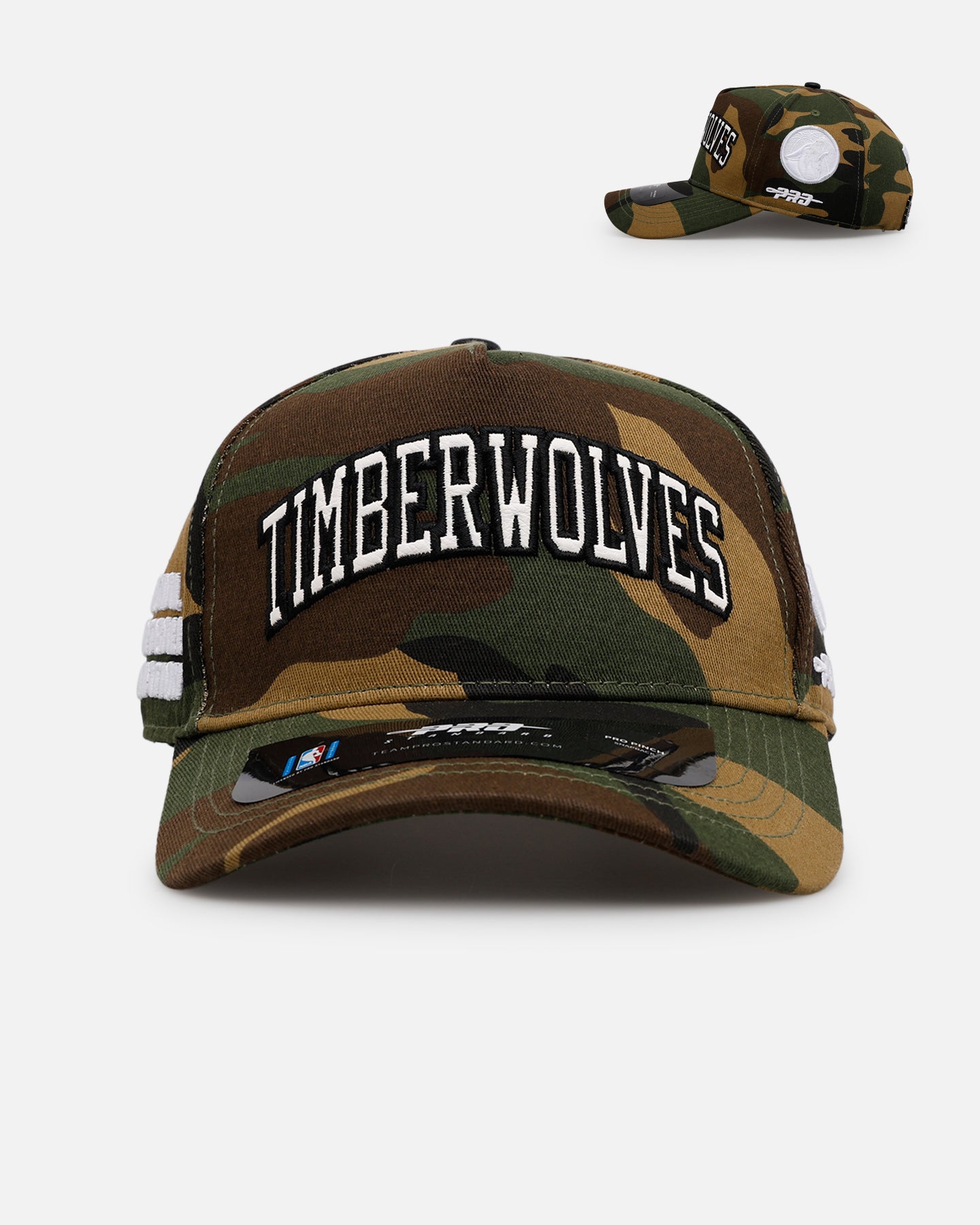 Pro Standard Minnesota Timberwolves 'Woodland Camo' Pro Pinch Snapback Camo、mySite、zt4zffjzw
