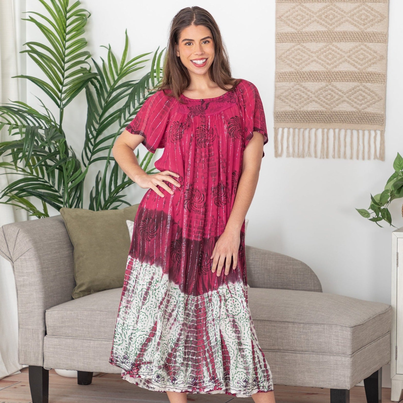 Silver Lining Short Sleeve Long Dress、mySite、camillekostekn