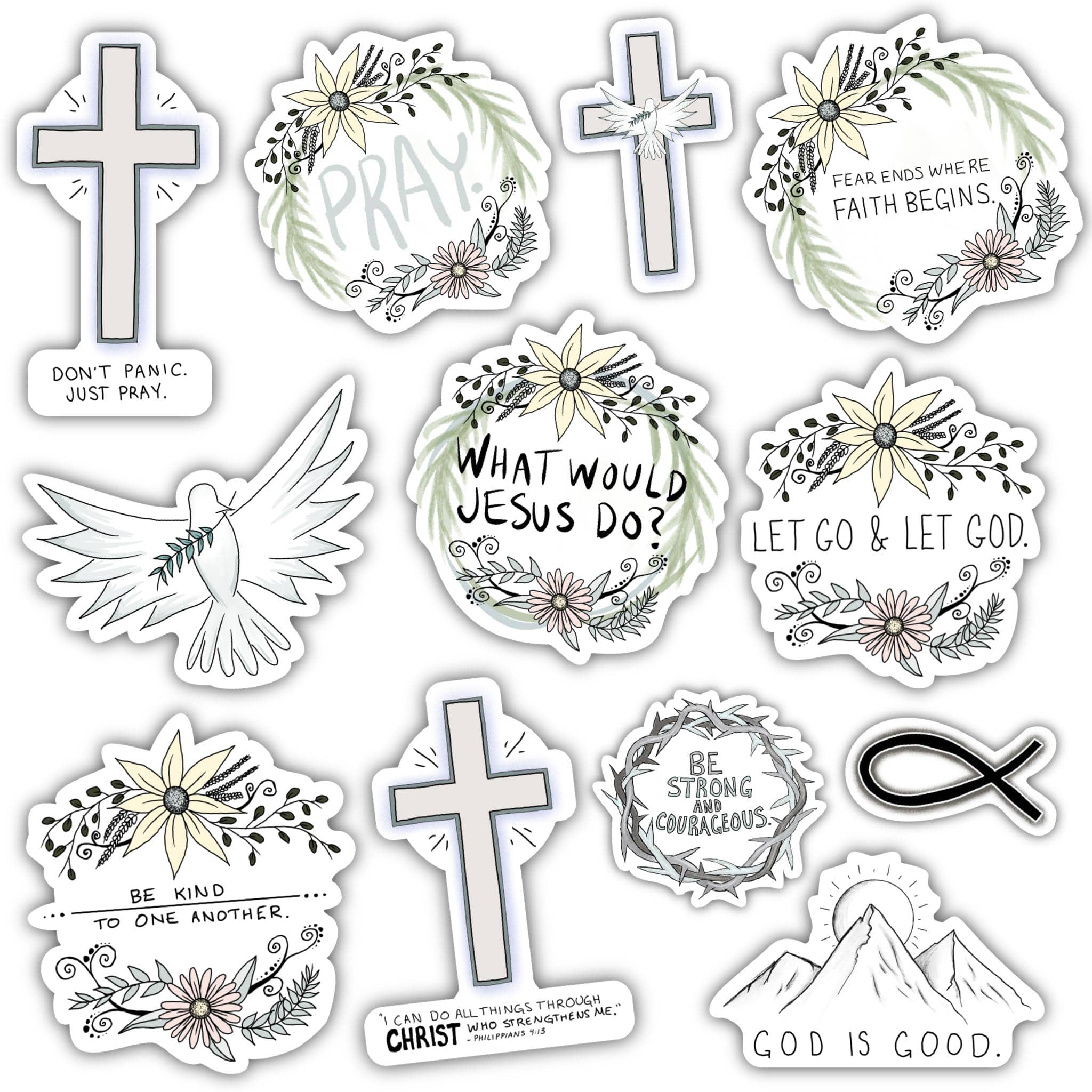  Faith Sticker 12 Pack、mySite、elrpsem3k