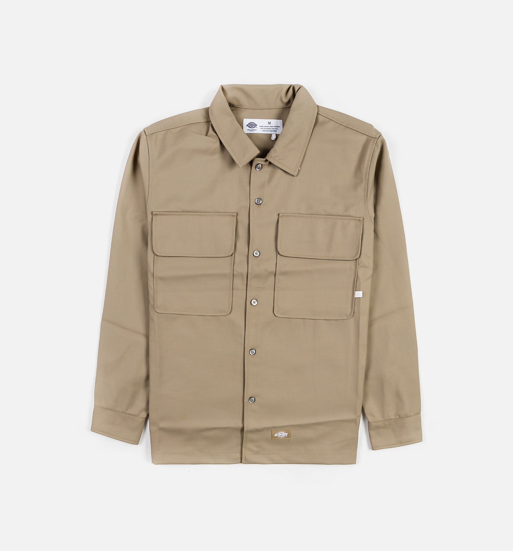Twill Work Mens Long Sleeve Shirt - Sand、mySite、dreamappss