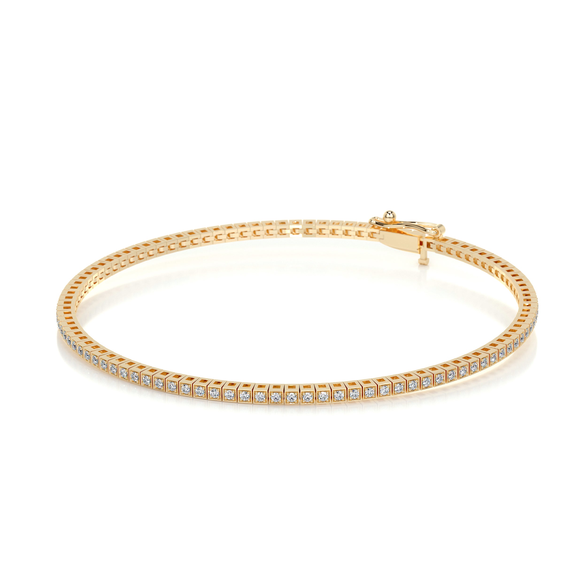 Lee Diamond Tennis Bracelet (1.00 Carat) -18K Yellow Gold、mySite、hinf8tx79