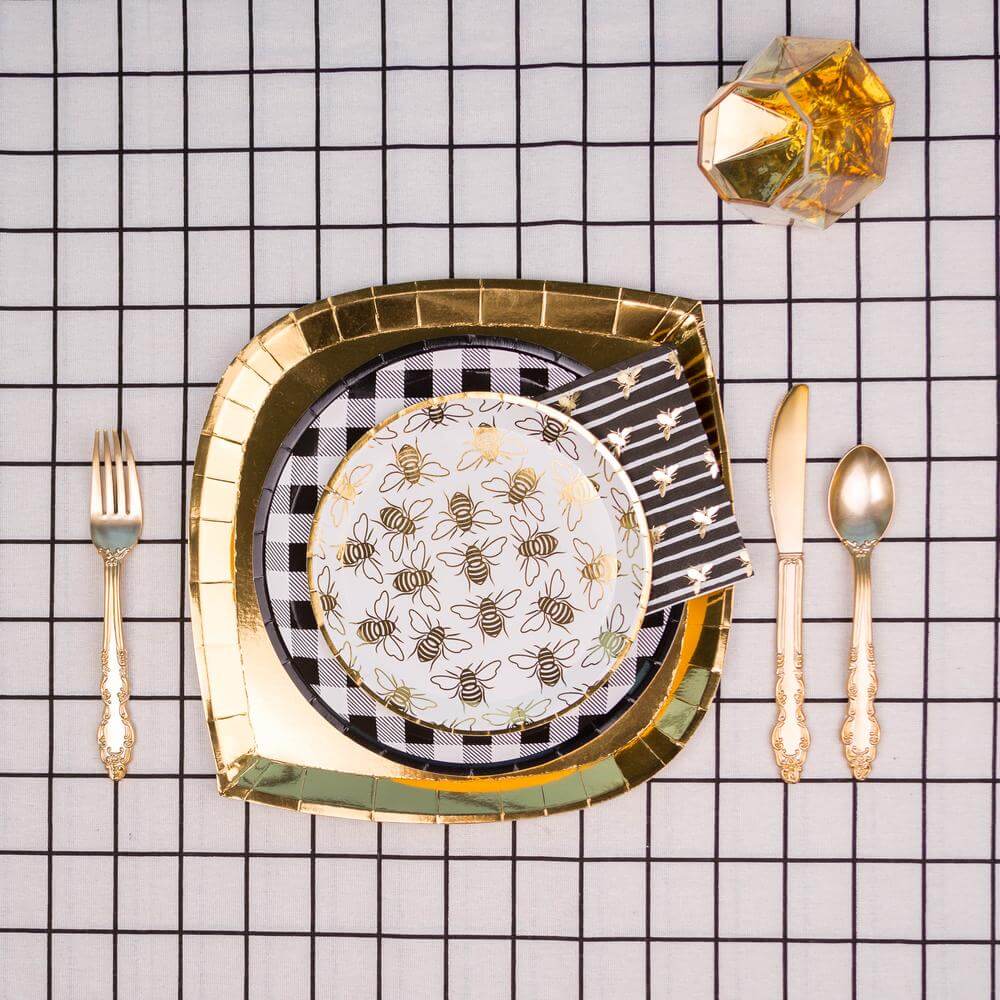 Hey Bae-Bee, Disposable Dessert Plates - Set of 8、mySite、topwebapps