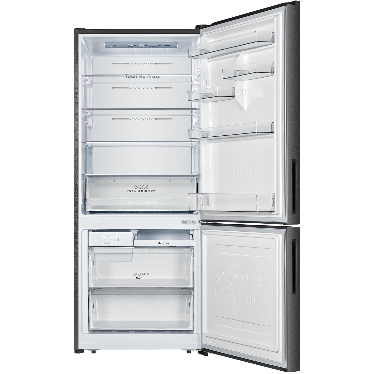 Hisense HRBM418E 417L PureFlat Ecovision Bottom Mount Refrigerator (Dark Stainless)、mySite、camillekostekn