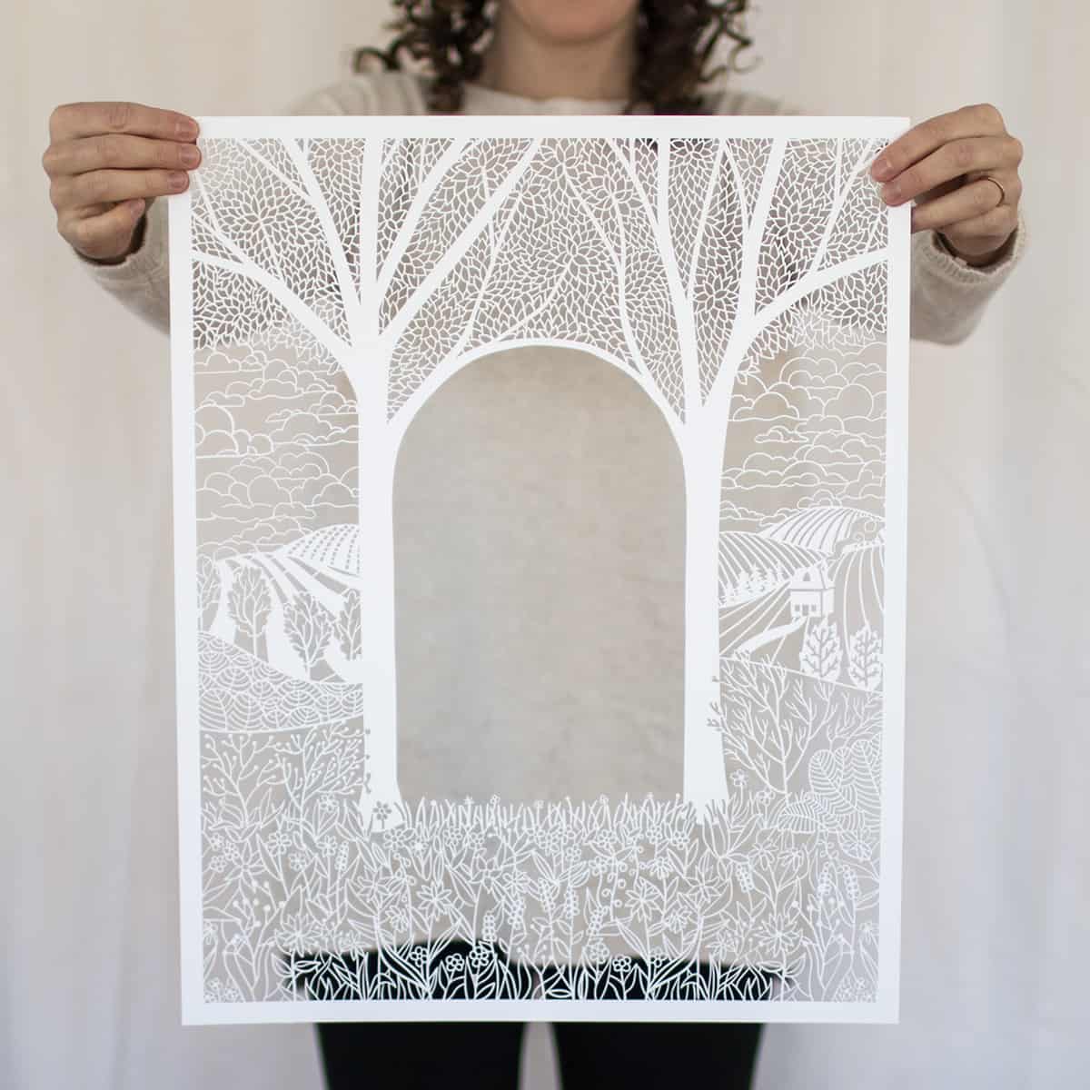  We Are Home Paper Cut Ketubah by Adriana Saipe、mySite、elrpsem3k
