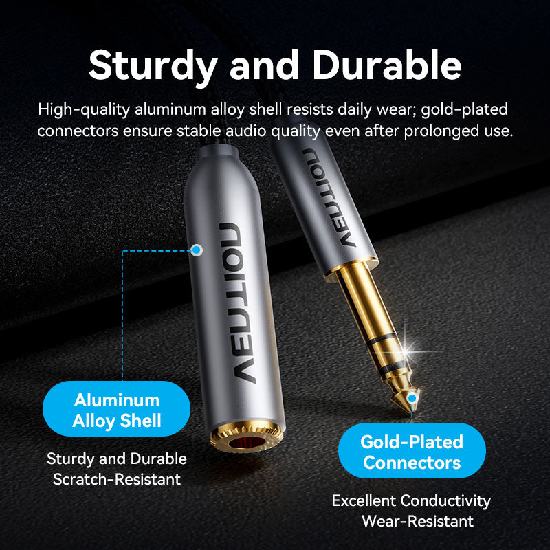 Vention 6.35mm Male to Female Audio Cable、mySite、fannypackpong