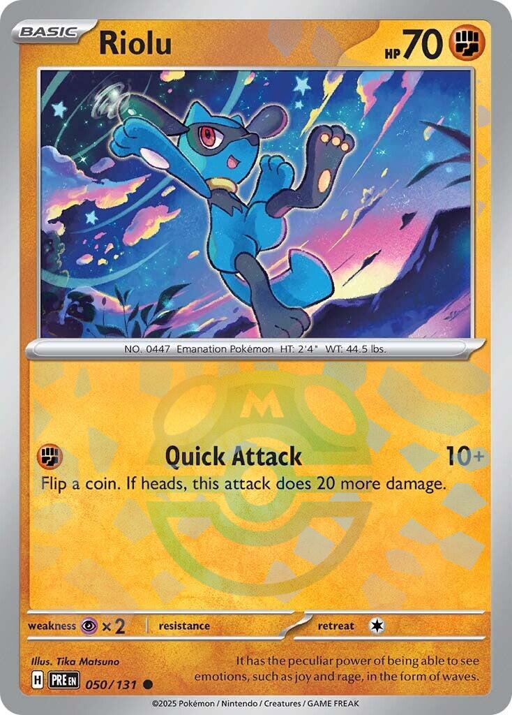 Riolu (050/131) (Master Ball Pattern) Scarlet & Violet: Prismatic Evolutions、mySite、waistdrama