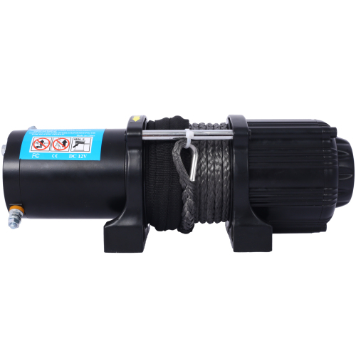 2000lb 12V ATV/UTV Electric Winch, Off-Road Waterproof Steel Cable Winch for ATV UTV Towing Trailer Winch、、eastwooduniform