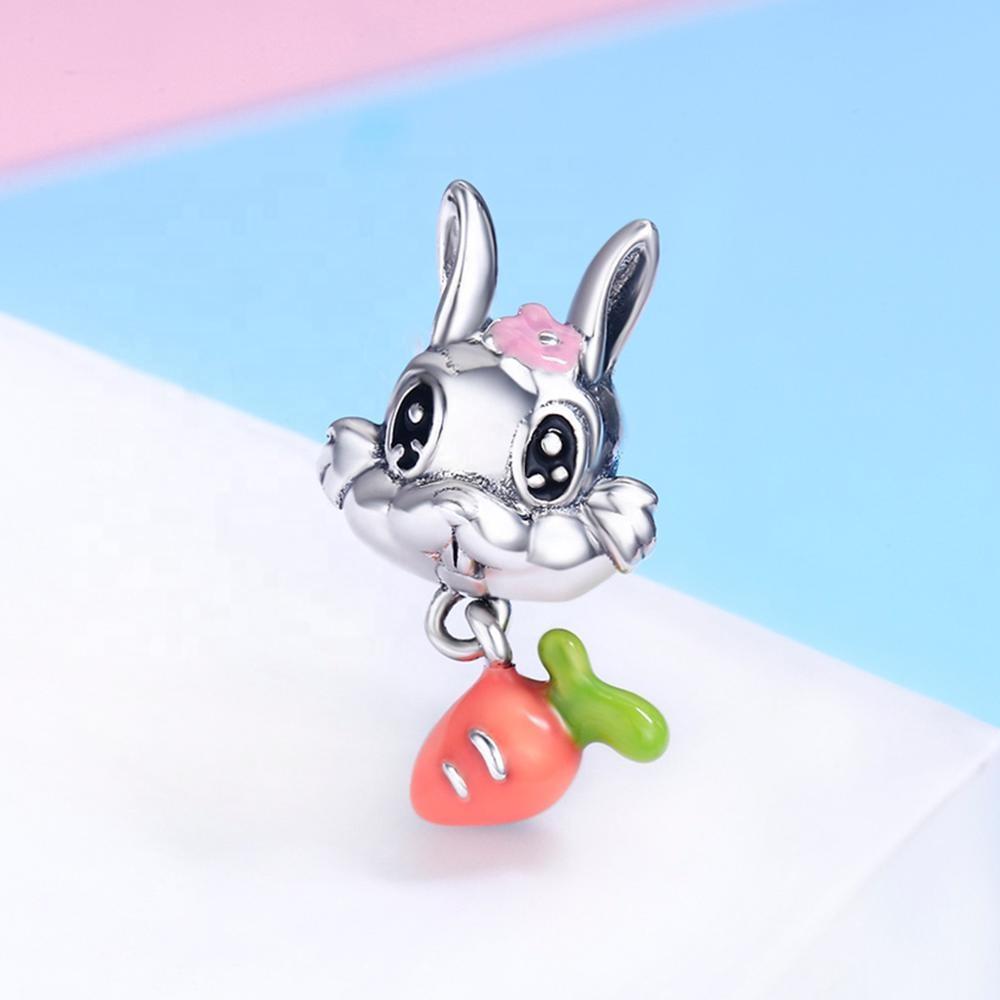 Bunny, Chipmunk, Raccoon & Owl Charms for Pandora Style Bracelets Sterling Silver、mySite、g9winljtr