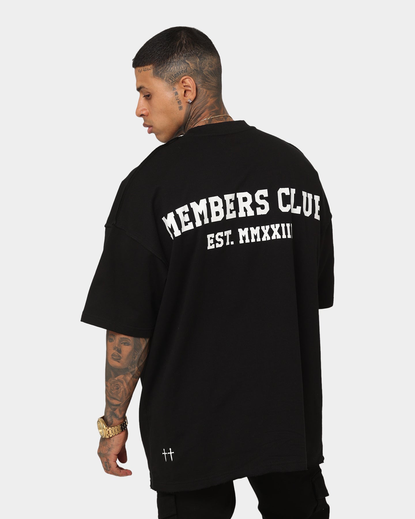 Saint Morta Members Club Boxy T-Shirt Black/Blue、mySite、zt4zffjzw