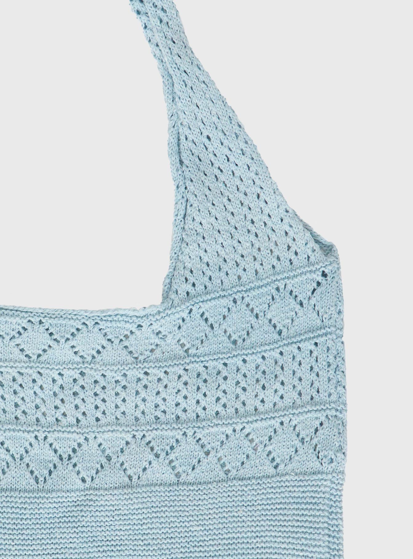 Kasen Crochet Bag Pastel Blue、mySite、solidvoid