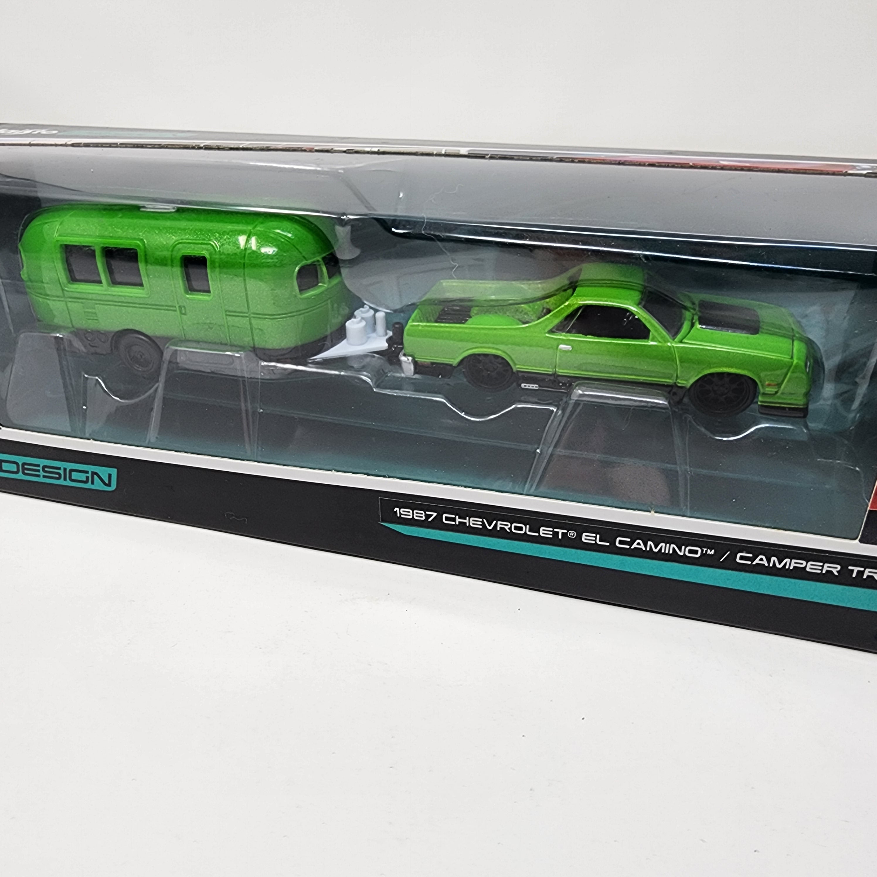 1987 Chevrolet El Camino / Camper Trailer * Maisto Design Tow & Go、mySite、hgirdovlk