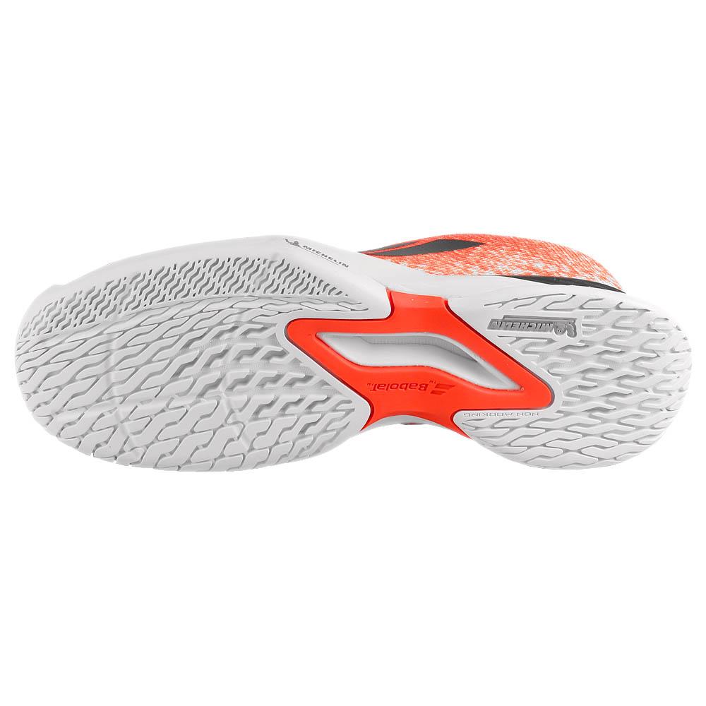 Babolat Junior Jet Mach 3 - AC - Strike Red/White、mySite、neckold