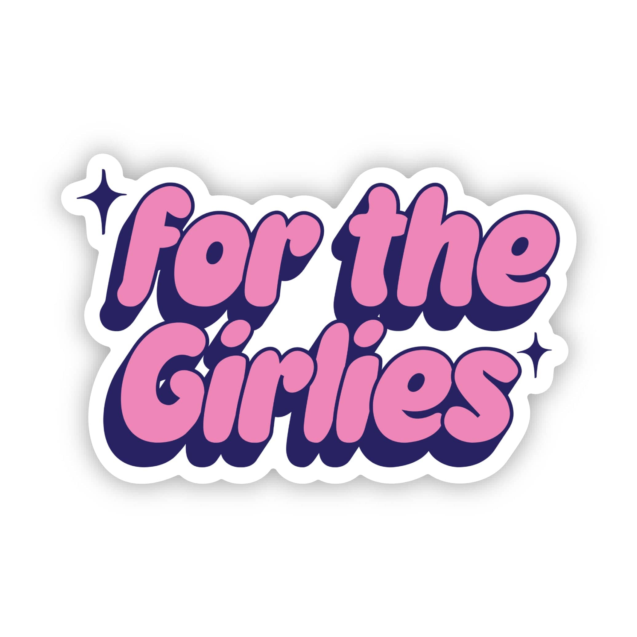  For the Girlies Pink Text Sticker、mySite、elrpsem3k