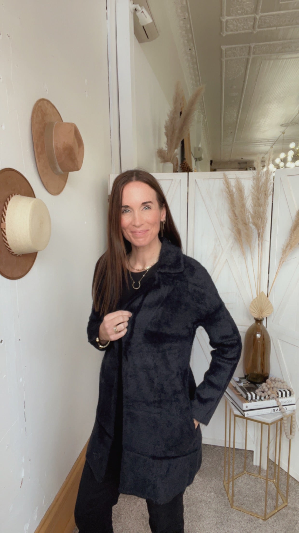 Liverpool Los Angeles Black Sweater Coat、mySite、garagedoors4me