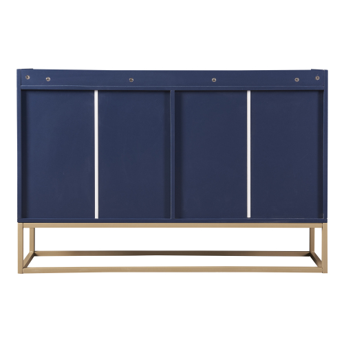 TREXM Modern Sideboard Elegant Buffet Cabinet with Large Storage Space for Dining Room, Entryway (Navy)、、casual
