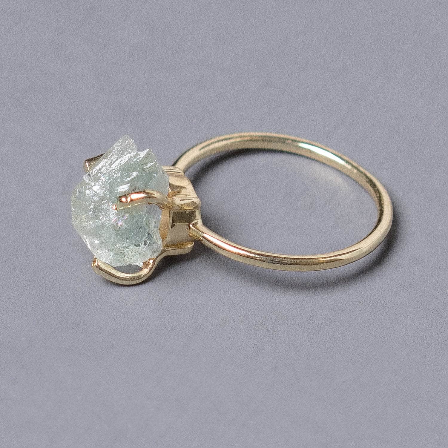 Green Amethyst Raw Freeform Gold or Silver Ring、mySite、hinf8tx79