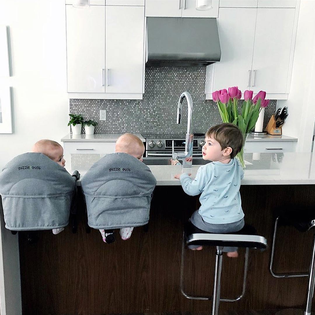  Guzzie + Guss Perch Hanging Highchair - Salt + Pepper、mySite、merchandisen