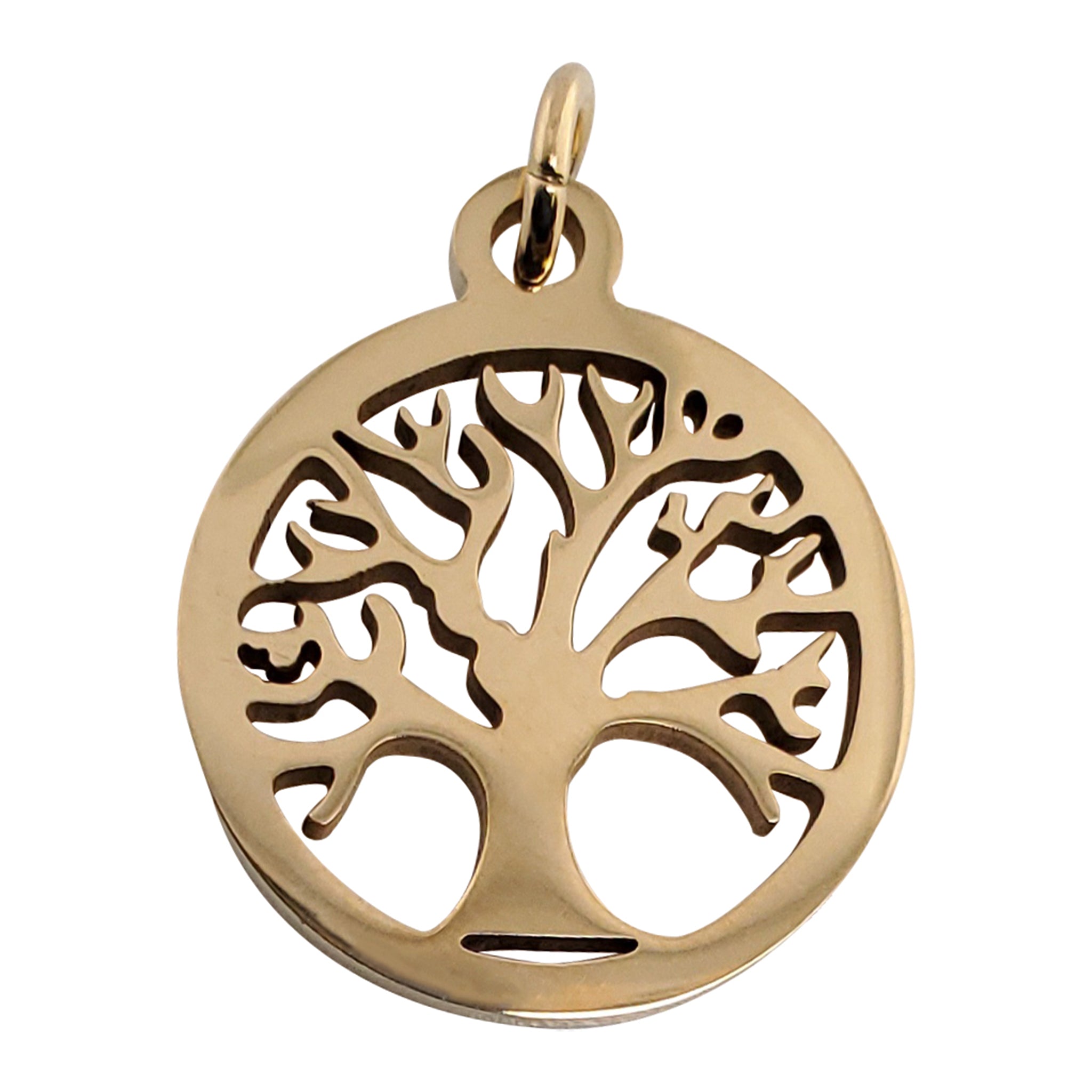 18K Gold PVD Coated Stainless Steel Tree of Life Charm / PDC9011、mySite、dreamappss