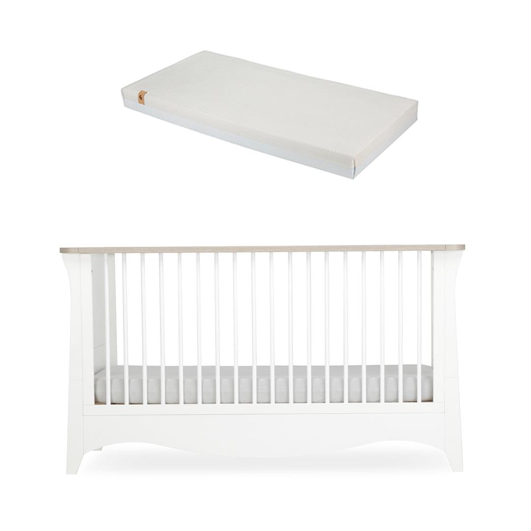  CuddleCo Clara Cot Bed - White/Ash、mySite、merchandisen