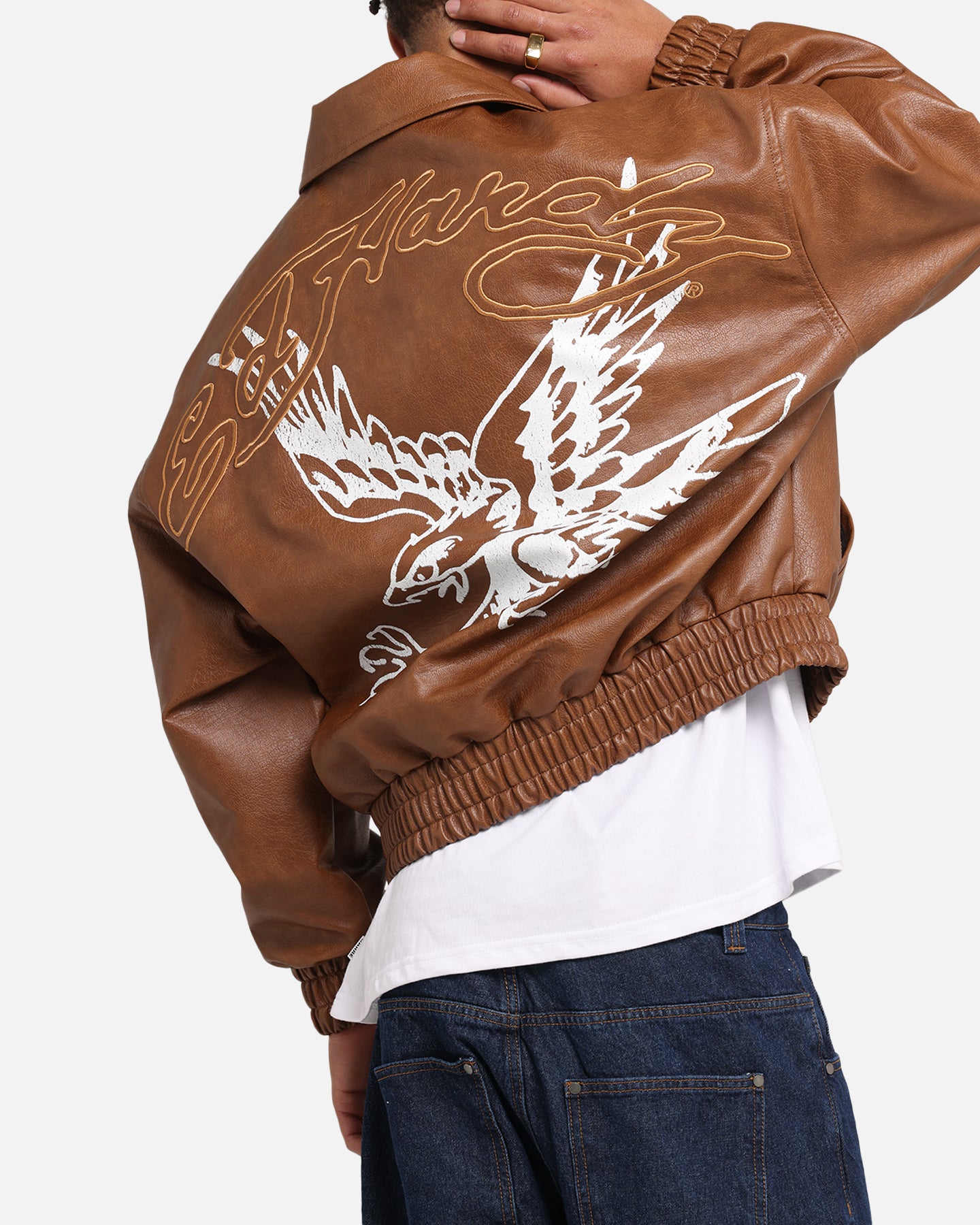 Ed Hardy Eagle Jacket Brown、mySite、zt4zffjzw