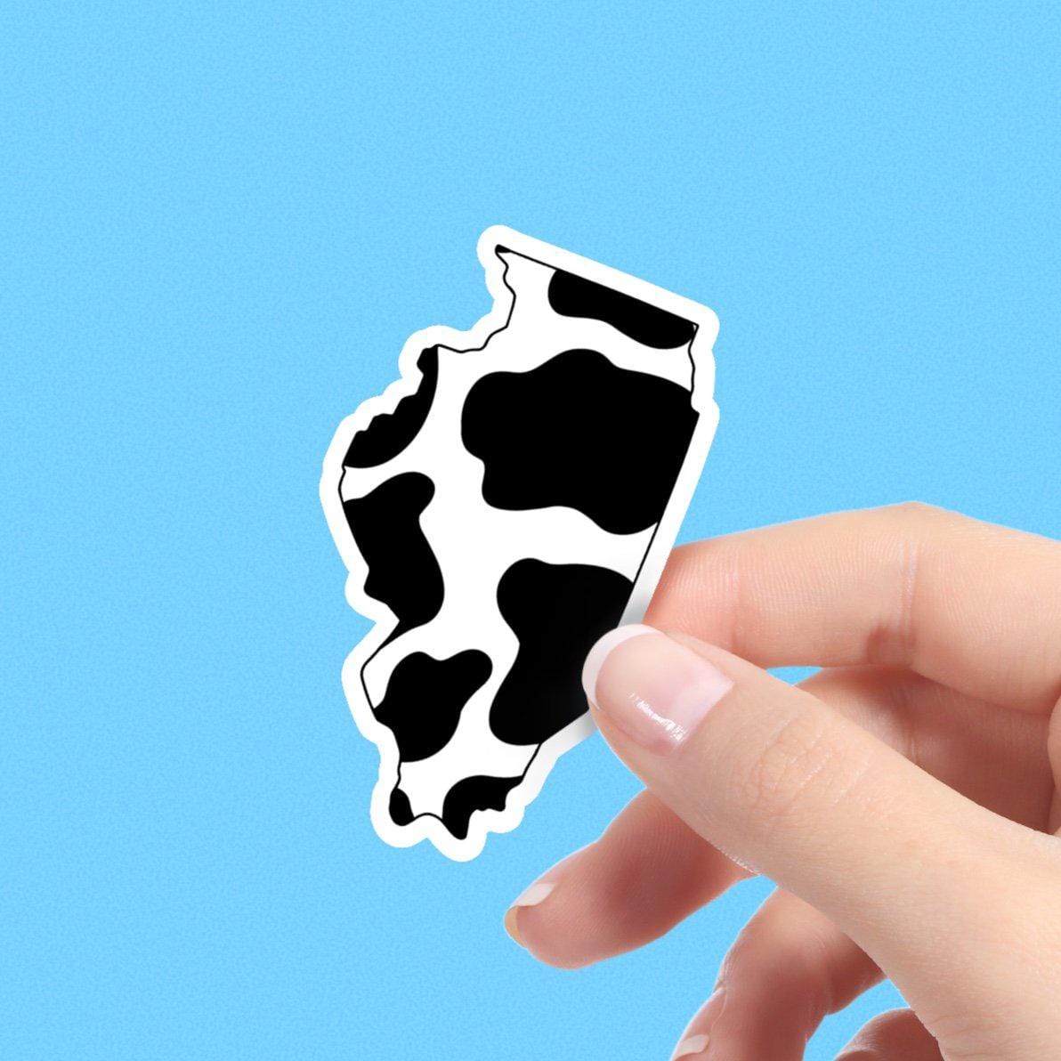  Illinois Cow Pattern Sticker、mySite、elrpsem3k