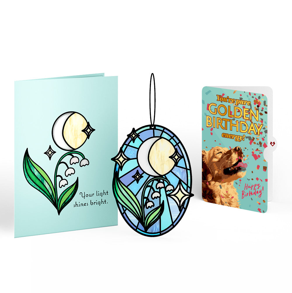 Shine Bright Twilight Bloom Birthday Suncatcher Card and Golden Energy Sentiment Set、mySite、solidvoid