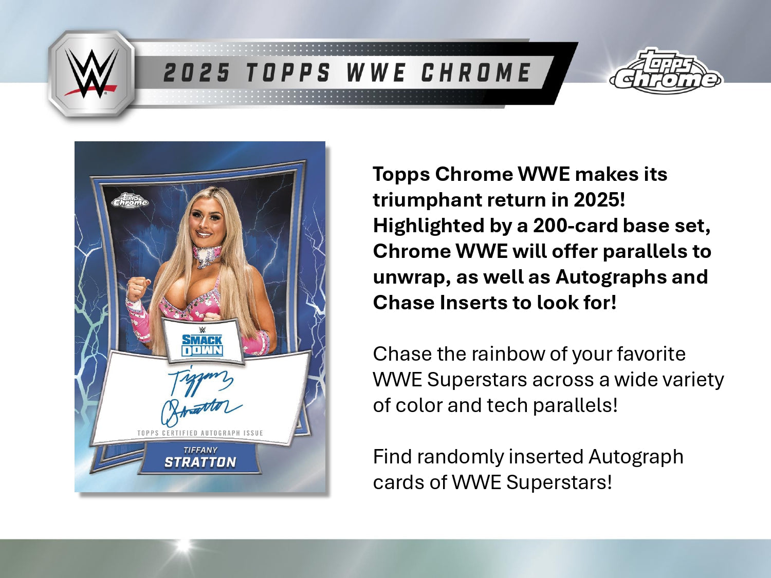 Topps Chrome WWE 2025 - Mega Box、mySite、waistdrama