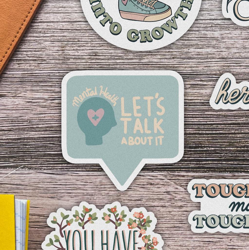  Mental Health Let's Talk About It Sticker、mySite、elrpsem3k
