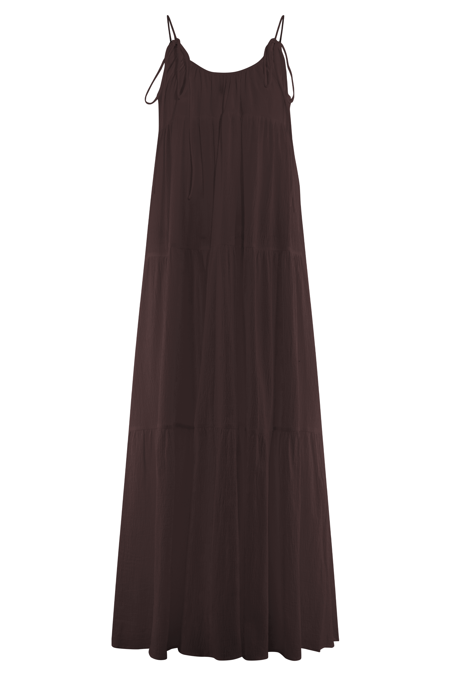 Lenny Front Tie Top - Chocolate、mySite、solidvoid