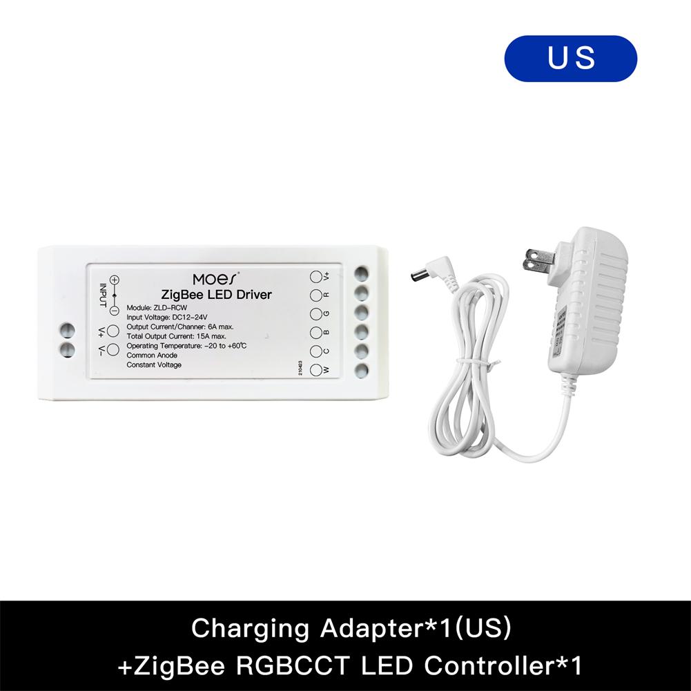 MOES ZigBee RGB Strip Light Multicolor LED Strip CCT LED Controller Plus Brightness Adjustable、mySite、fannypackpong