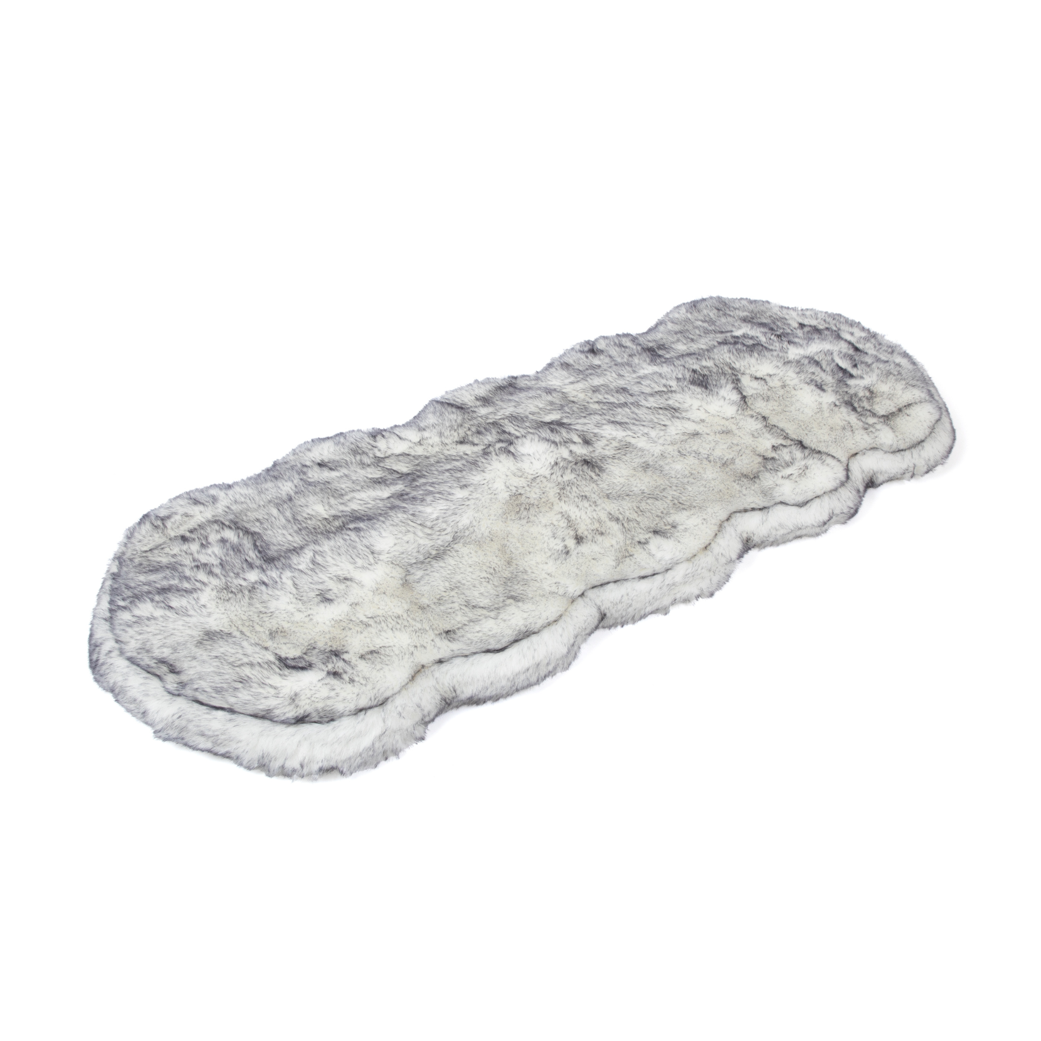 PupRug™ Runner Luxe Faux Fur Memory Foam Dog Bed - Ultra Plush Arctic Fox、mySite、solidvoid