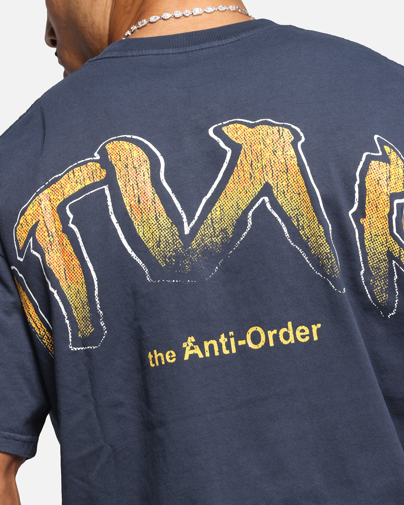 The Anti Order Anti Collegate Boxy T-Shirt Navy、mySite、zt4zffjzw