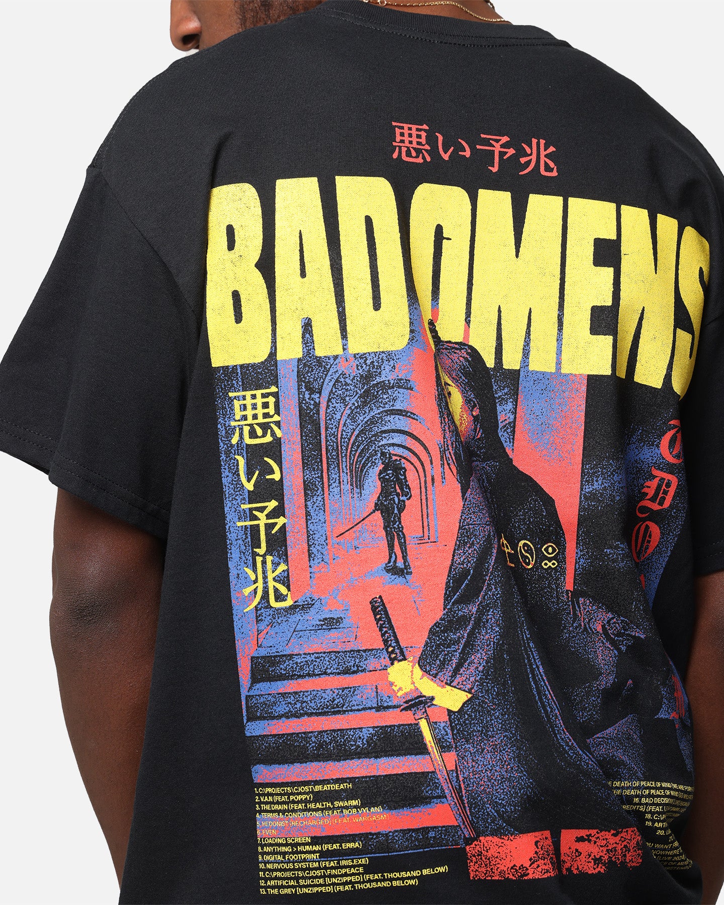 Bad Omens Samurai Girl T-Shirt Black、mySite、zt4zffjzw