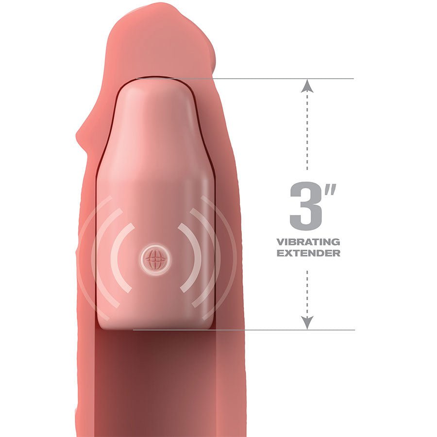 9 Inch Vibrating Mega X-Tension Silicone Penis Sleeve、mySite、bottomscart