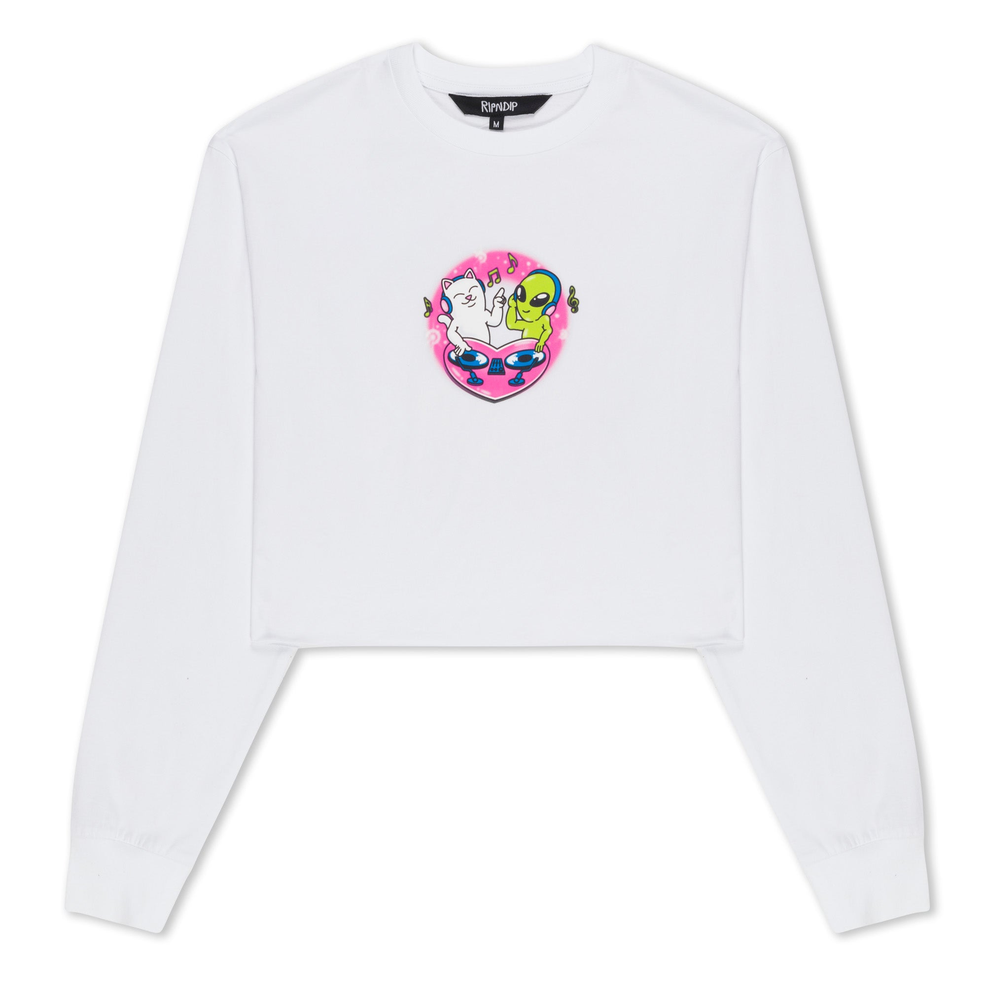  Love Is Ripndip Cropped Long Sleeve (White)、mySite、merchandisen