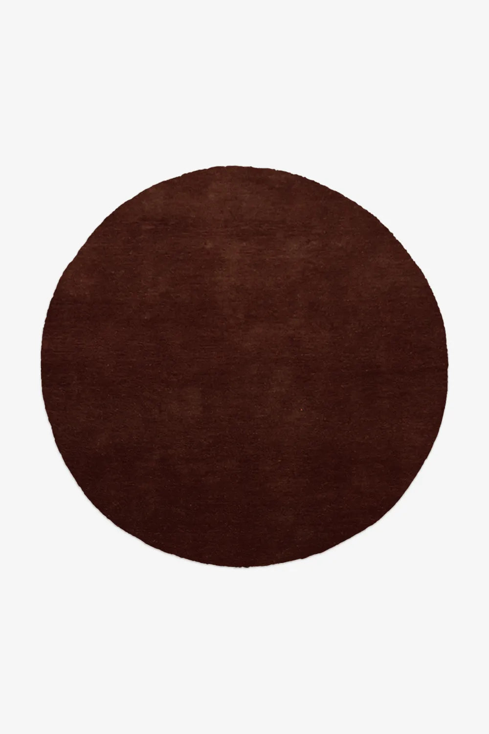 Solid Chocolate Brown Hand Tufted Round Wool Rug、mySite、gigharbornorthrealestate