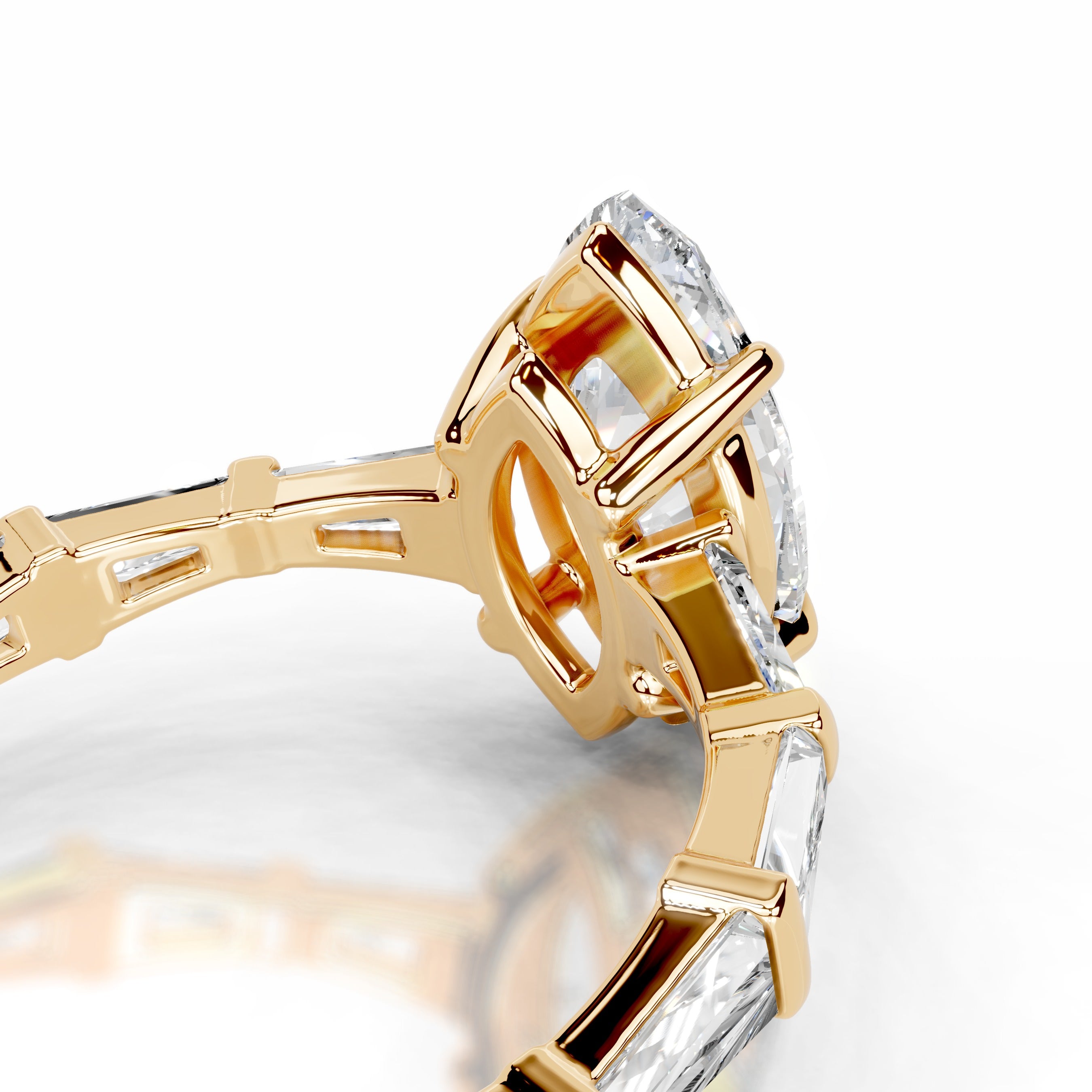 Nidia Diamond Engagement Ring - 18K Yellow Gold、mySite、hinf8tx79