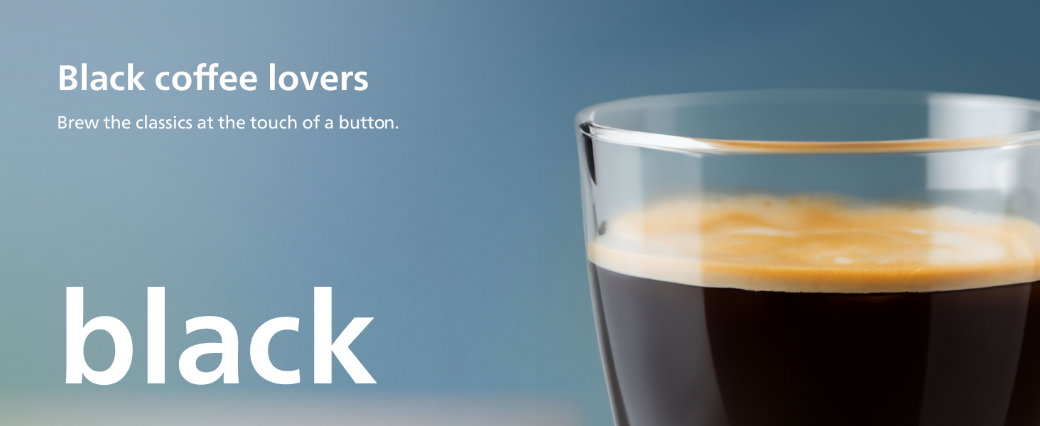 Coffe machine black classic espresso americano