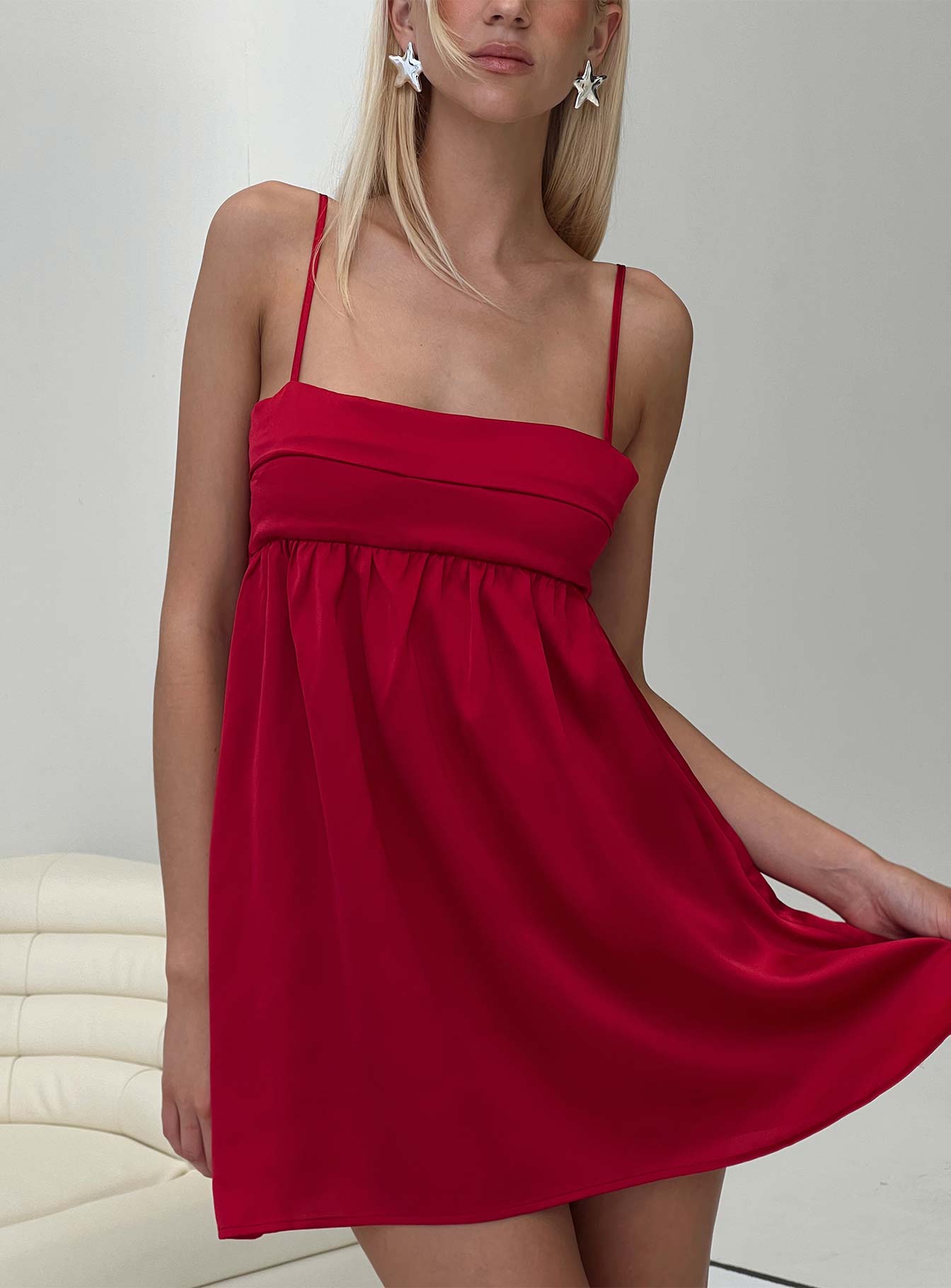 Ortega Mini Dress Red、mySite、solidvoid