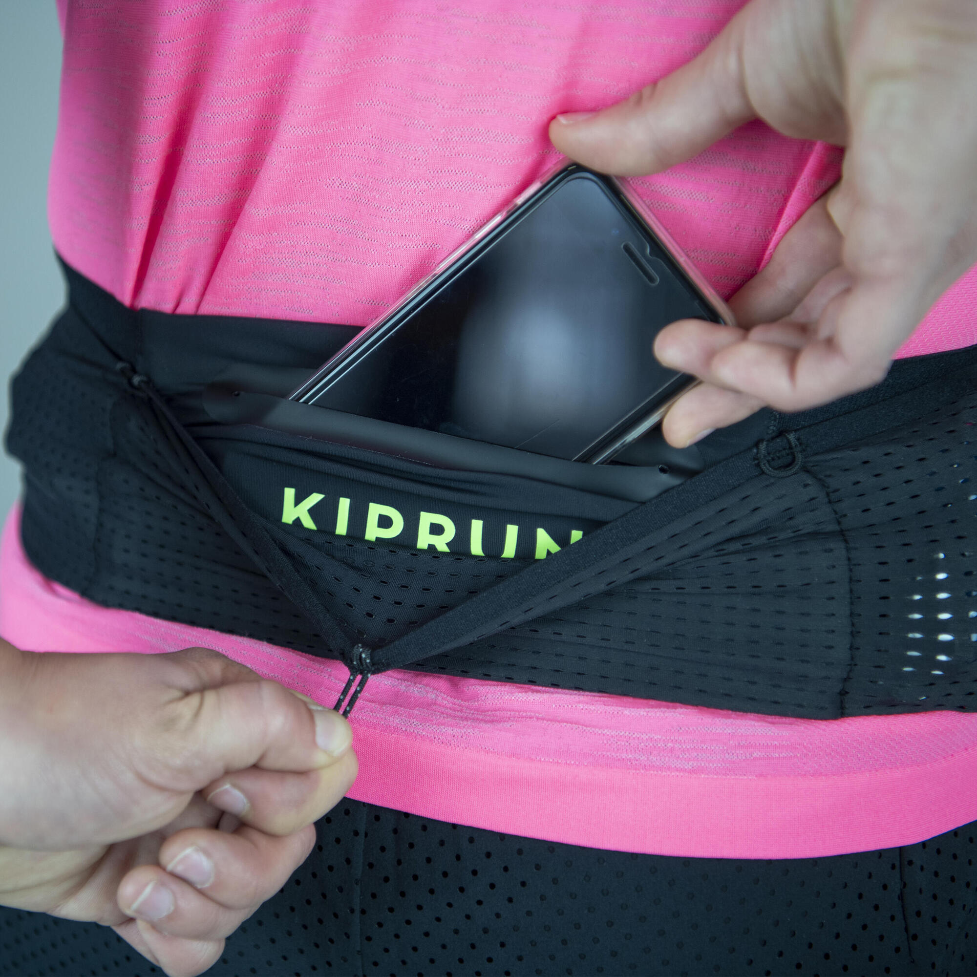 Kiprun Hydration Flask-Carrying Running Belt