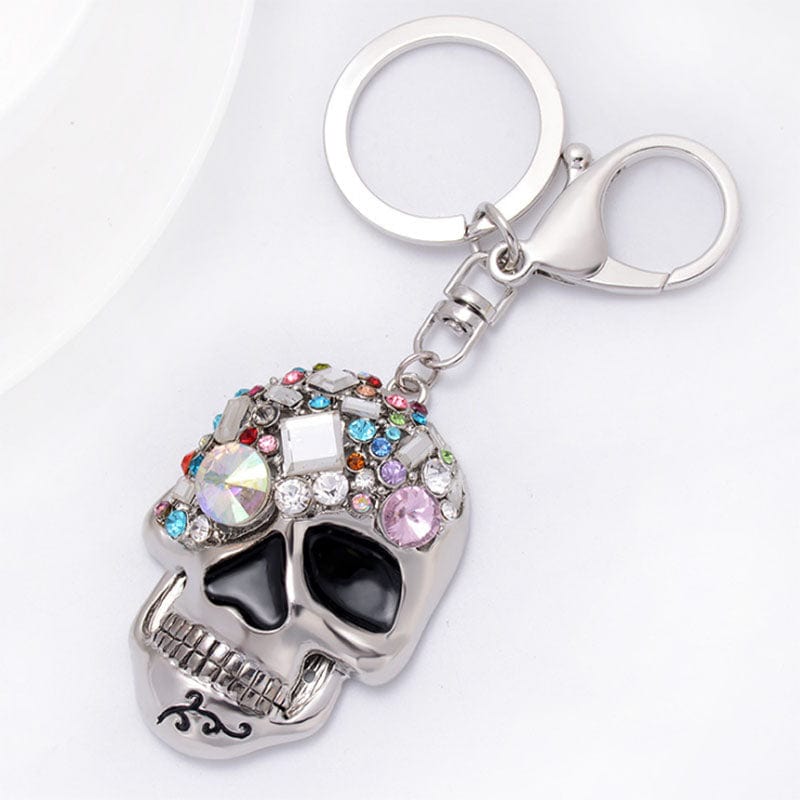 Sparkling Skull Keyring and Punk Style Hand-Bone with Claws-Scary Cute!、mySite、g9winljtr